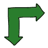 arrows icon green